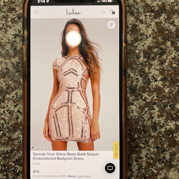 Lulus sparkle dress - Picture 3 of 3